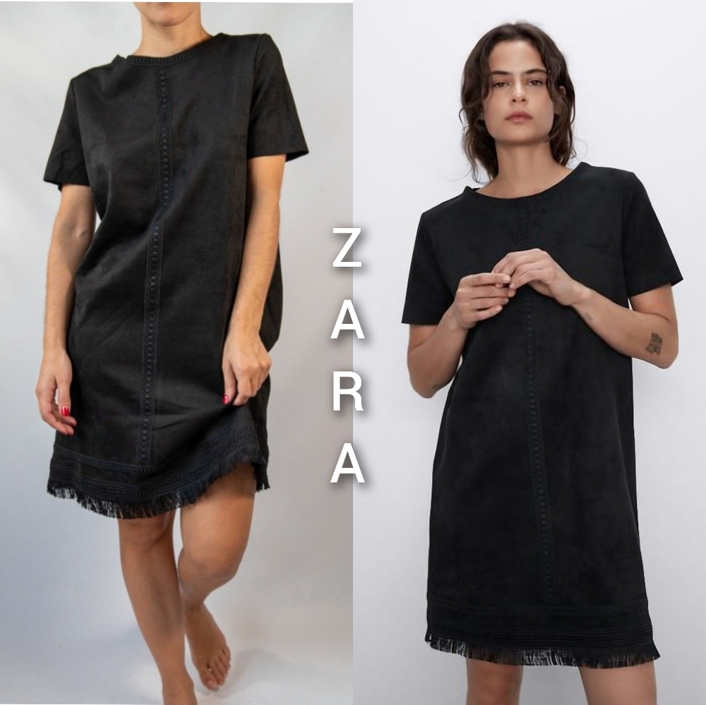 Zara Black Suede Size Small